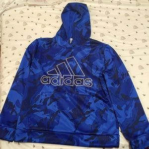 Blue Adidas hoodie!